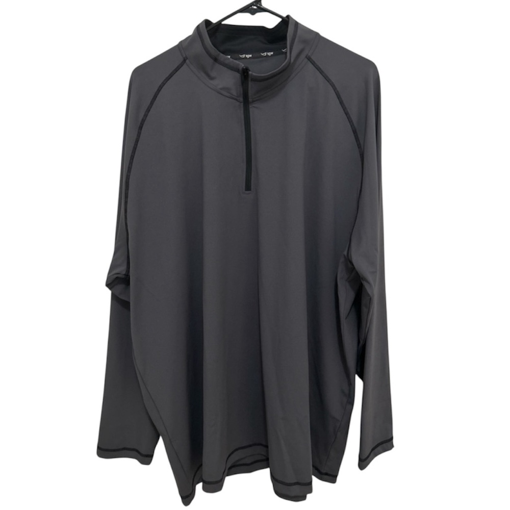 tgw Gray Quarter-Zip Golf Pullover XXL